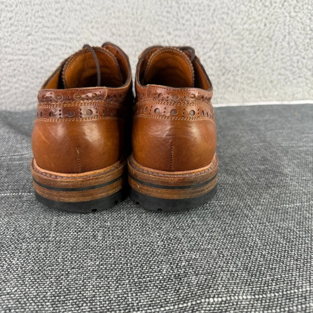Antonio Maurizi Wingtip Brogue Mens 12 Brown Leather Lug Sole Derby 46 Italy